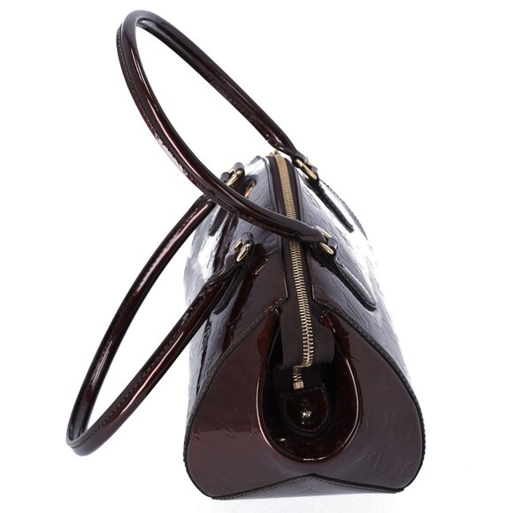 Louis Vuitton Sherwood PM Monogram Vernis Shoulder Bag M91493 Amarante - Picture 6 of 9